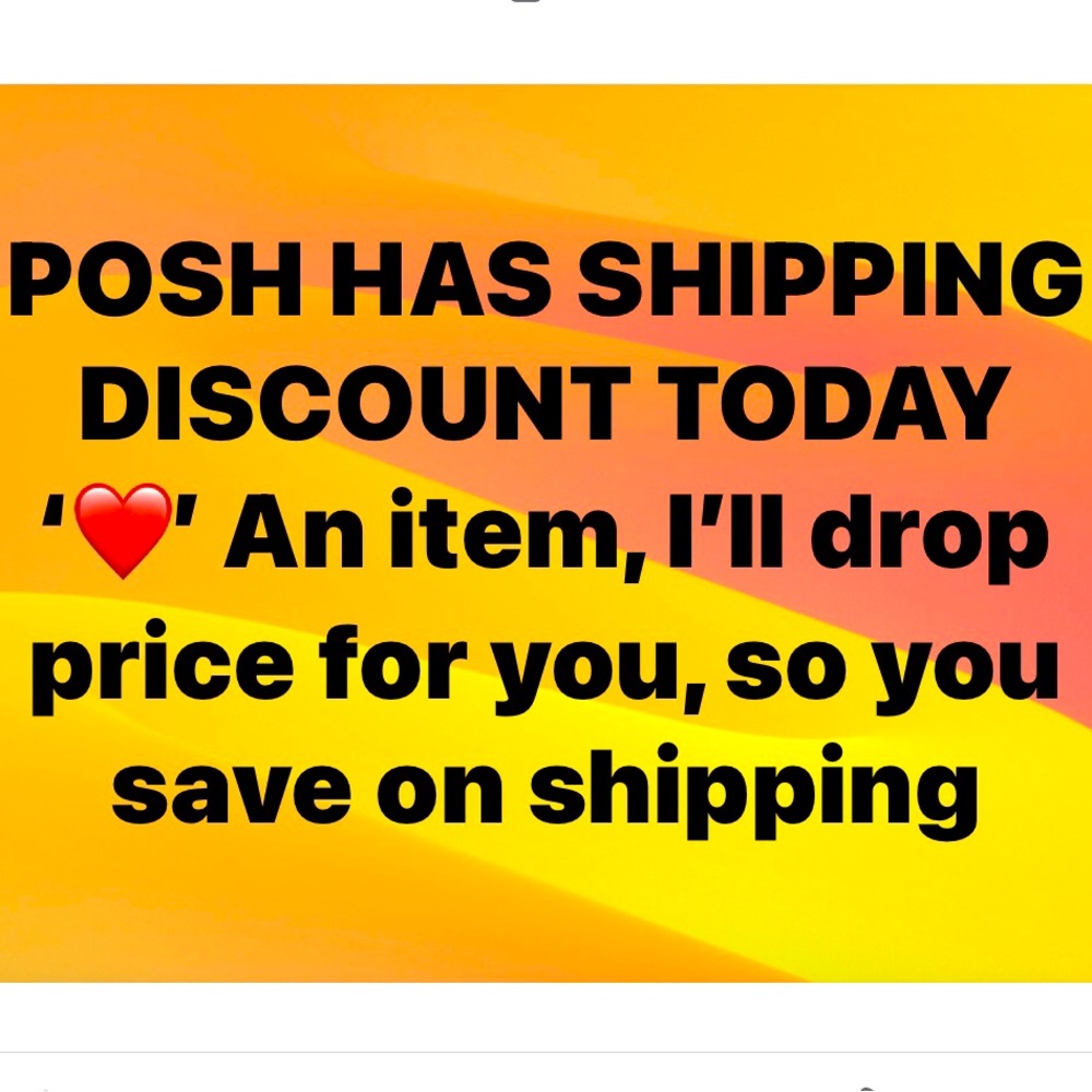 POSH HAS DISCOUNTED SHIPPING TODAY 10/14  '🧡' AN ITEM & I WILL DROP THE PRICE